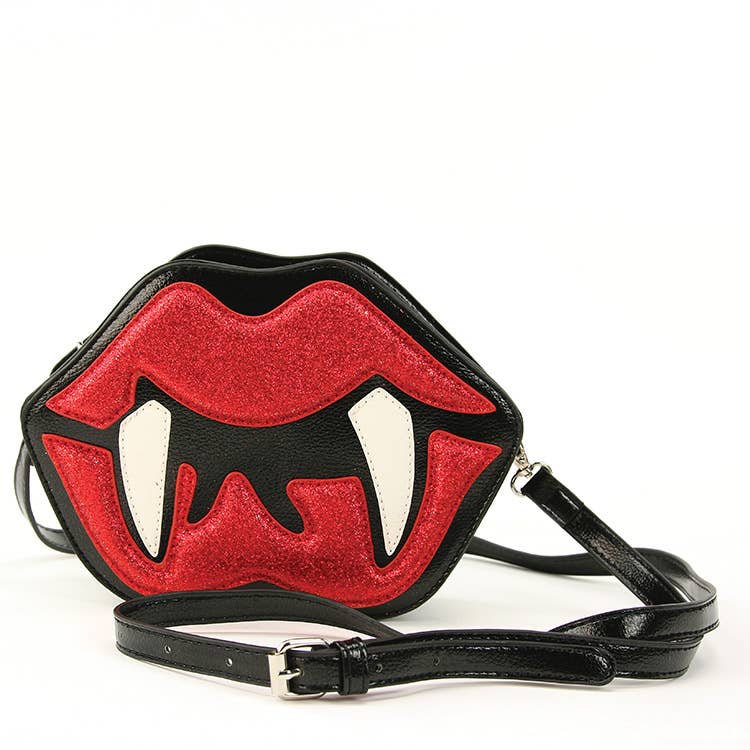 Vampire Mouth Crossbody Bag-0