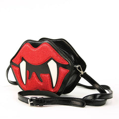 Vampire Mouth Crossbody Bag-2